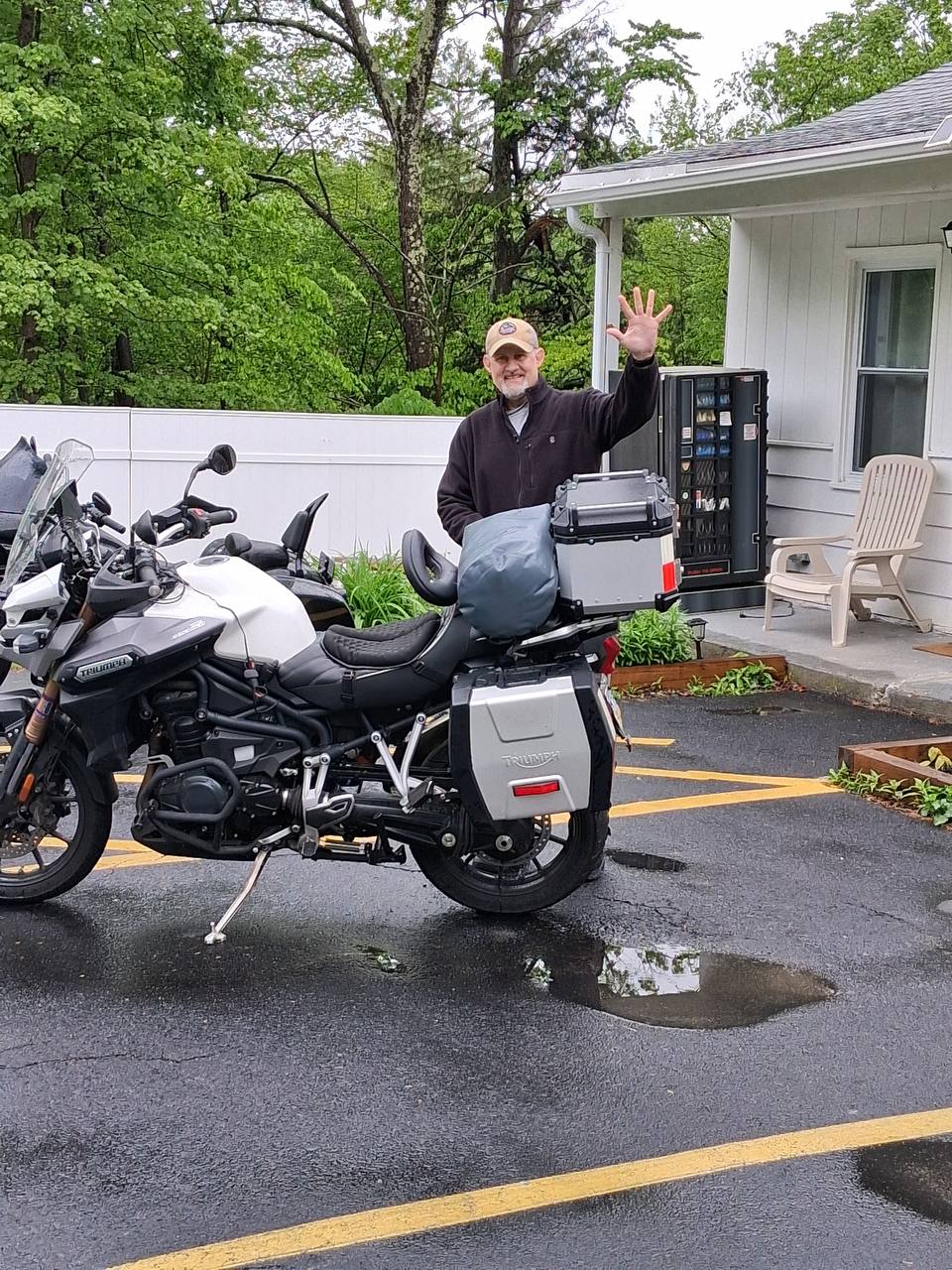 Rainy departure from Pittsfield